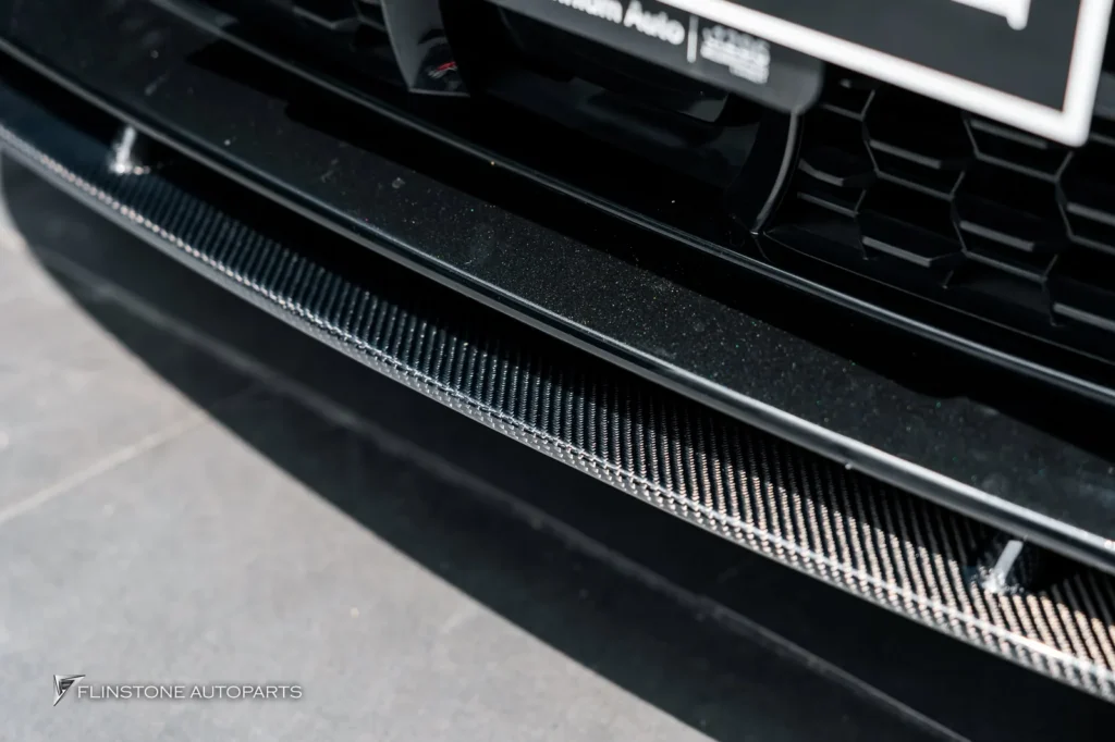 BMW G30-G32 Series 5-6 M Performance Style Carbon Fiber Front Lip + M5 Black Front Gril