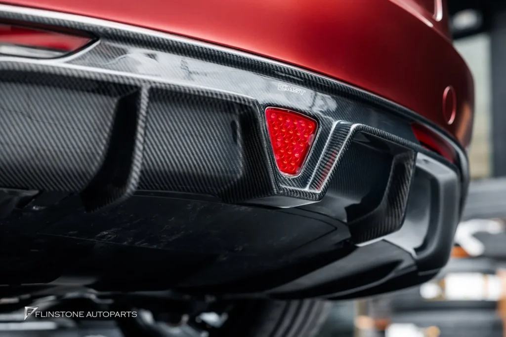TESLA Genuine CMST Carbon Fiber Front Lip + Genuine CMST Carbon Fiber