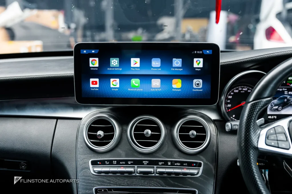 Mercedes-Benz W205 C205 C-Class 2024 ANDROID Screen + GT Panamericana Front Grille