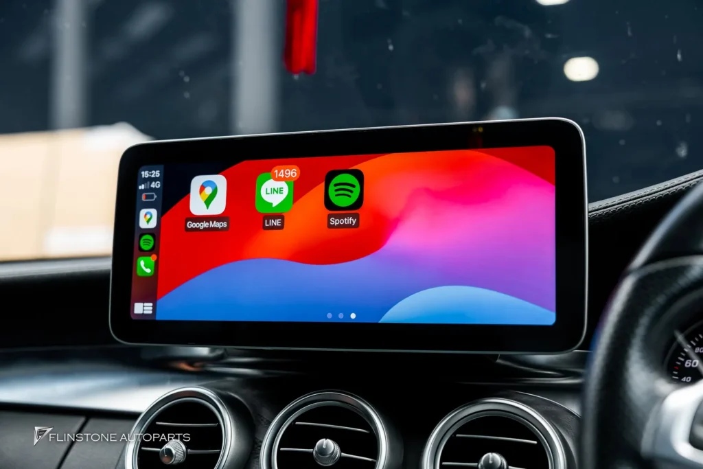 Mercedes-Benz W205 C205 C-Class 2024 ANDROID Screen + GT Panamericana Front Grille