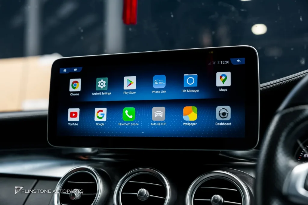Mercedes-Benz W205 C205 C-Class 2024 ANDROID Screen + GT Panamericana Front Grille
