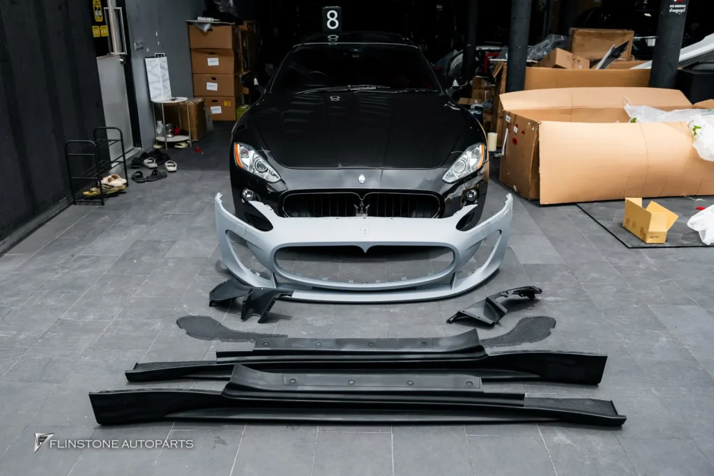 Maserati GrandTurismo เลือกติดตั้งชุดกันชนหน้าและสเกิร์ตข้างเป็น