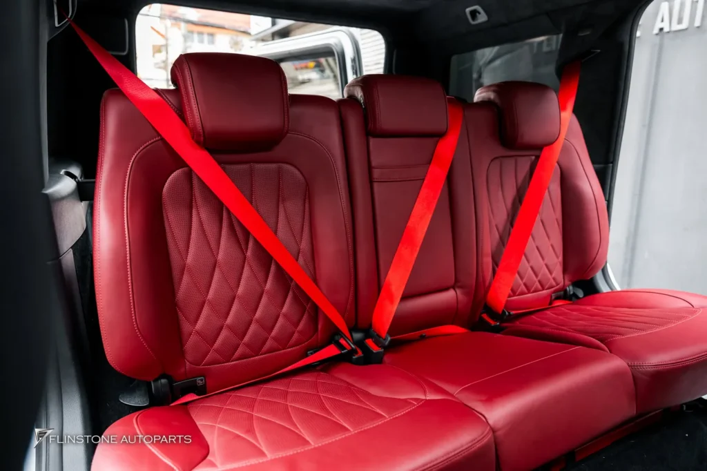 Mercedes-Benz W464 G-Class Custom Forged Wheel + Custom Red Seat Belt