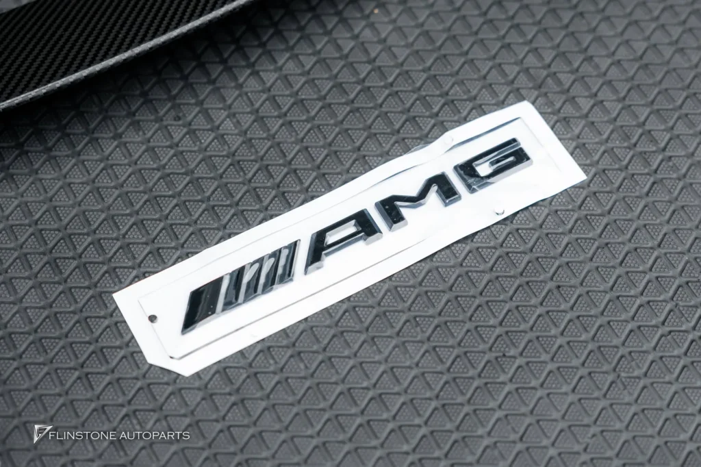 Mercedes-Benz X253 GLC-Class Carbon Fiber Trunk Spoiler + Leather Airbag with red stiching