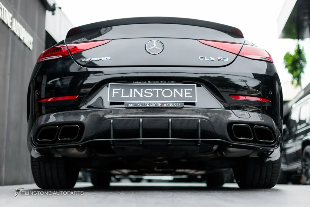 Mercedes-Benz C257 CLS-Class 2024 EH Carbon Fiber Front Lip + LB Carbpm Fiber Side Skirt