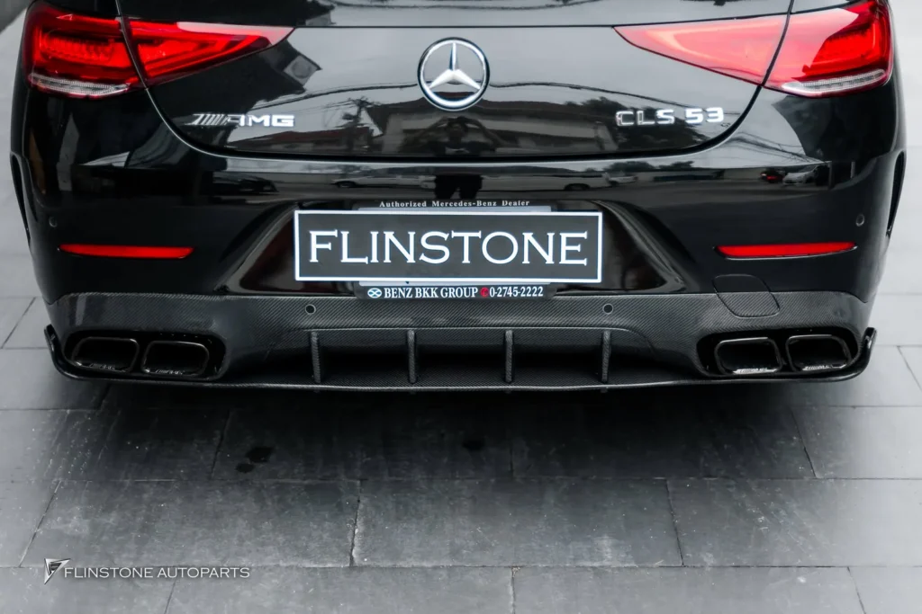 Mercedes-Benz C257 CLS-Class 2024 EH Carbon Fiber Front Lip + LB Carbpm Fiber Side Skirt