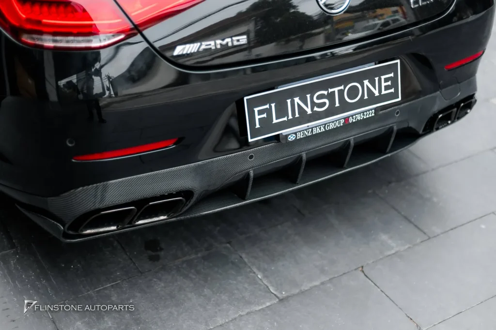 Mercedes-Benz C257 CLS-Class 2024 EH Carbon Fiber Front Lip + LB Carbpm Fiber Side Skirt