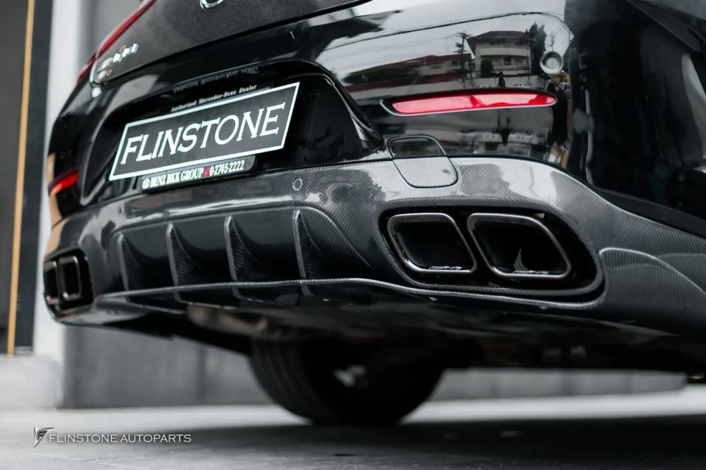 Mercedes-Benz C257 CLS-Class 2024 EH Carbon Fiber Front Lip + LB Carbpm Fiber Side Skirt