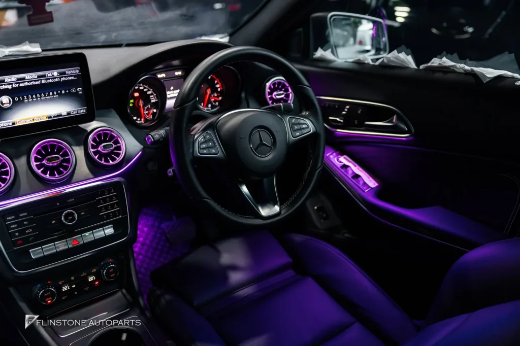Mercedes-Benz W117 CLA-Class AMBIENT LIGHTING + LED TURBINE AIRVENT