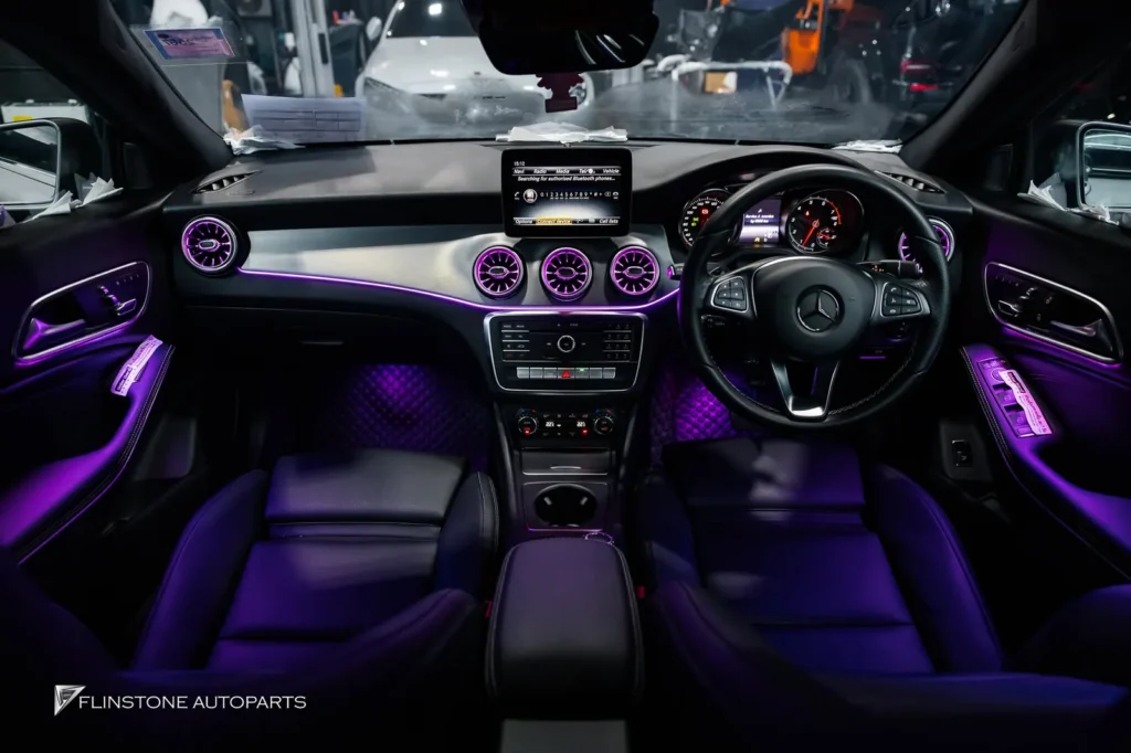 Mercedes-Benz W117 CLA-Class AMBIENT LIGHTING + LED TURBINE AIRVENT