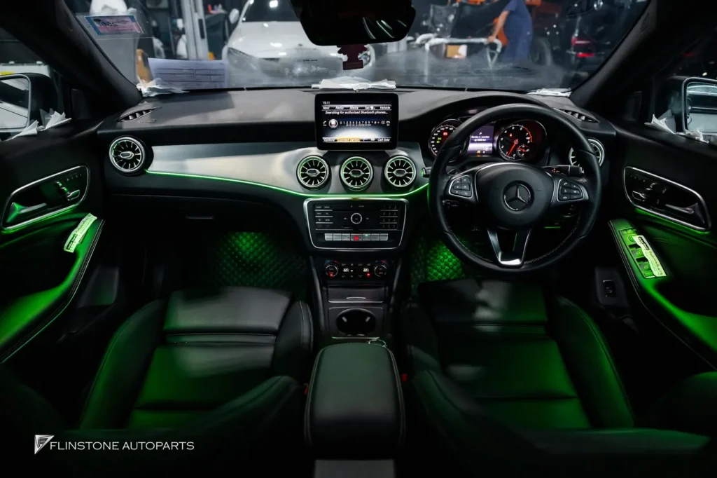 Mercedes-Benz W117 CLA-Class AMBIENT LIGHTING + LED TURBINE AIRVENT