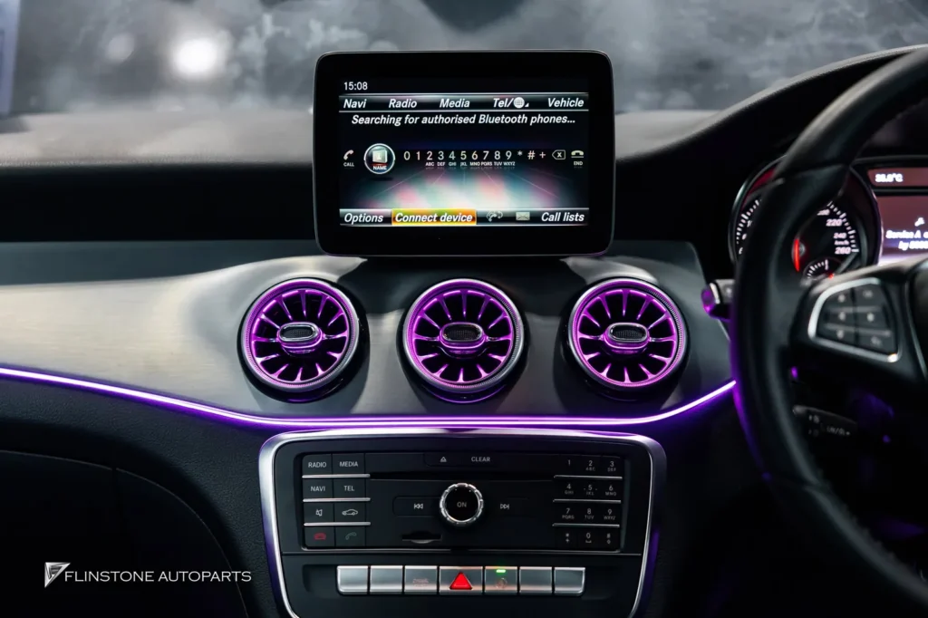 Mercedes-Benz W117 CLA-Class AMBIENT LIGHTING + LED TURBINE AIRVENT