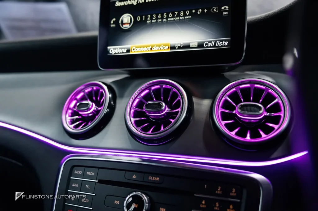 Mercedes-Benz W117 CLA-Class AMBIENT LIGHTING + LED TURBINE AIRVENT