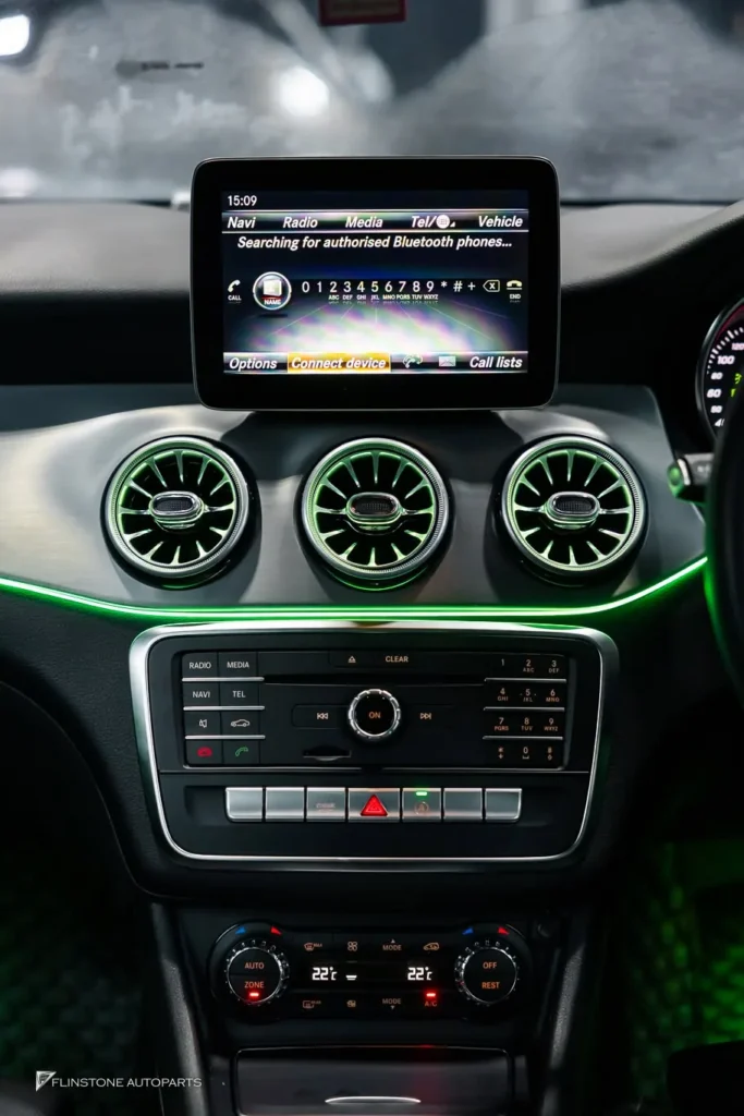Mercedes-Benz W117 CLA-Class AMBIENT LIGHTING + LED TURBINE AIRVENT