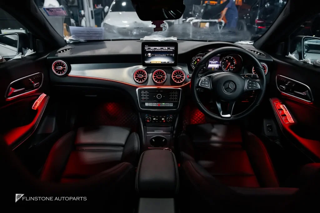 Mercedes-Benz W117 CLA-Class AMBIENT LIGHTING + LED TURBINE AIRVENT