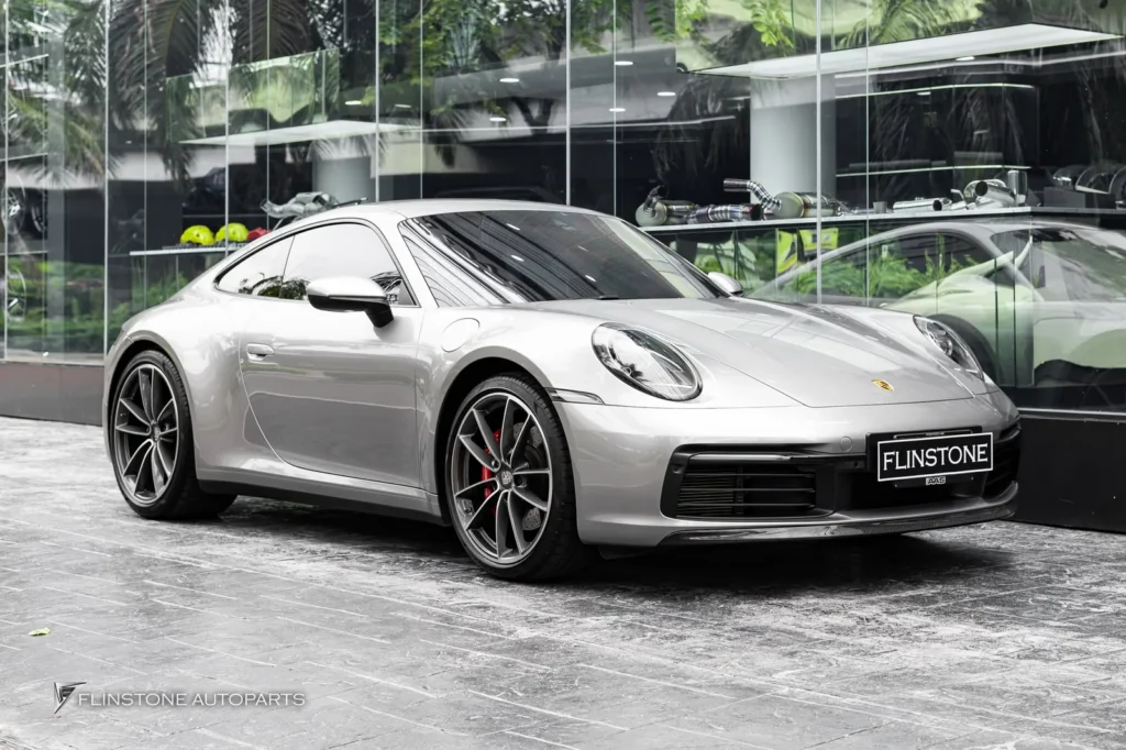 PORSCHE 992 Carrera OE Carbon Fiber Front Lip + TA Carbon Fiber Rear Spoiler
