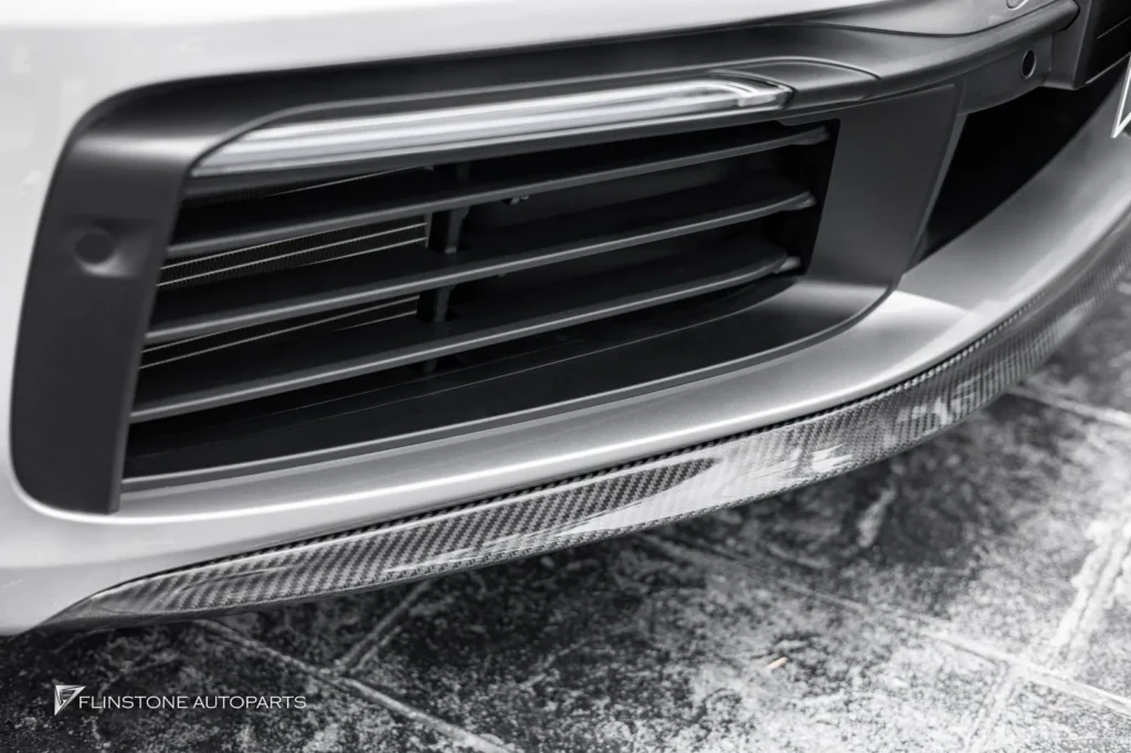 PORSCHE 992 Carrera OE Carbon Fiber Front Lip + TA Carbon Fiber Rear Spoiler