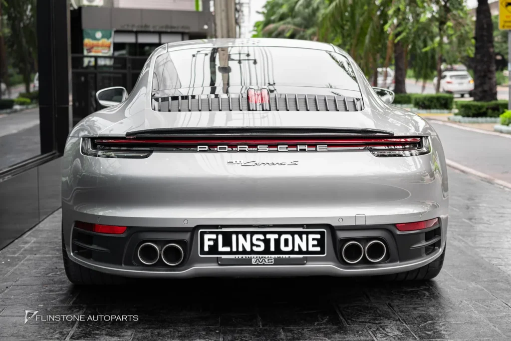 PORSCHE 992 Carrera OE Carbon Fiber Front Lip + TA Carbon Fiber Rear Spoiler