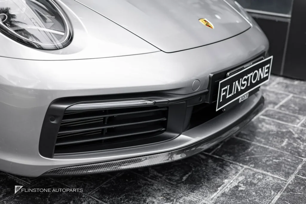 PORSCHE 992 Carrera OE Carbon Fiber Front Lip + TA Carbon Fiber Rear Spoiler