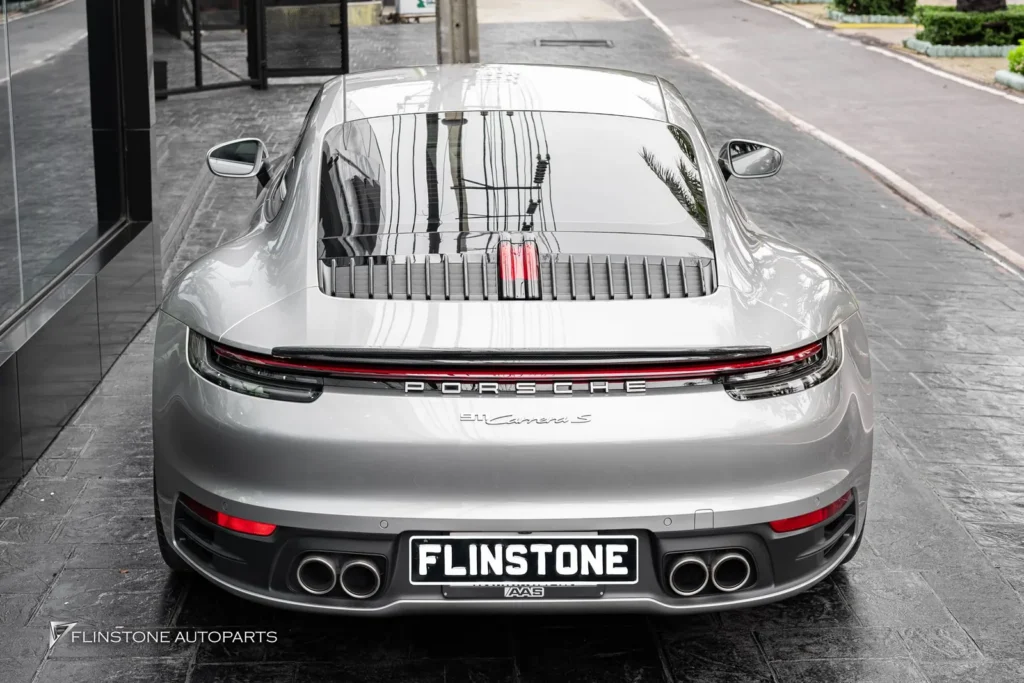PORSCHE 992 Carrera OE Carbon Fiber Front Lip + TA Carbon Fiber Rear Spoiler