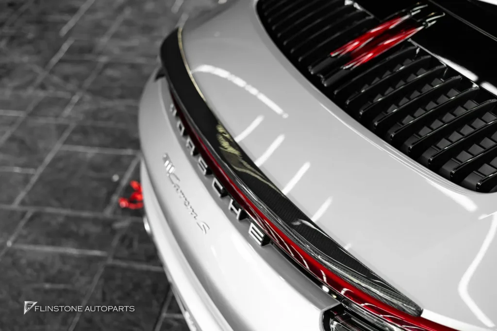 PORSCHE 992 Carrera OE Carbon Fiber Front Lip + TA Carbon Fiber Rear Spoiler