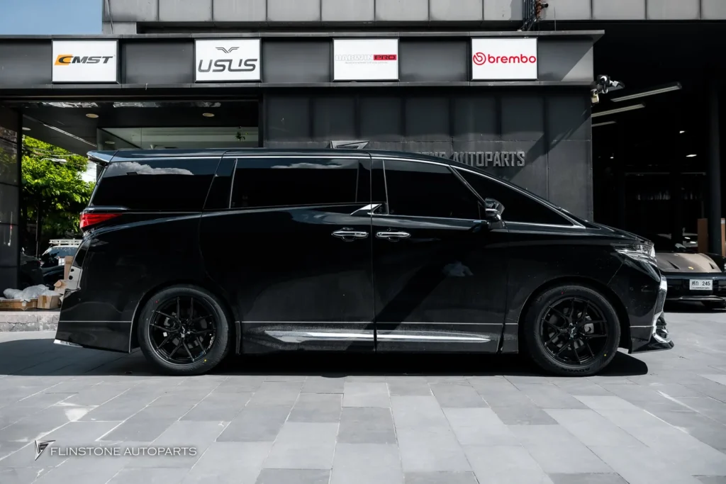 TOYOTA Alphard 40 เลือกติดตั้งชุดล้อ USUS Forged Wheel สีดำเงา ข