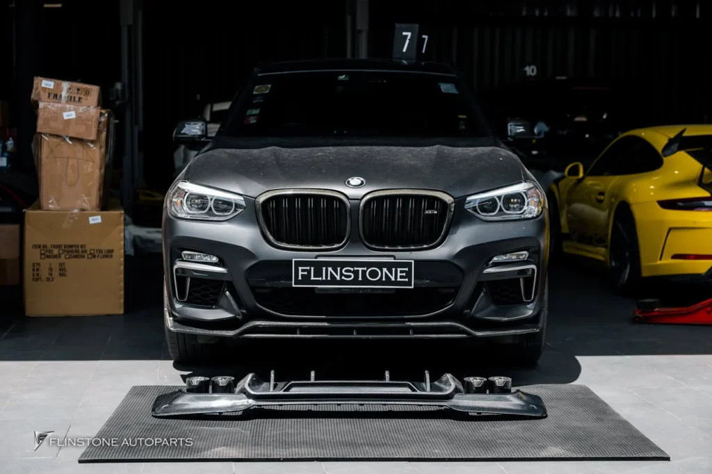 BMW X3 G01 Carbon Fiber Rear Diffuser + BMW Carbon Tailpipe