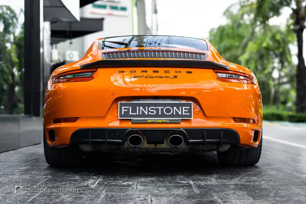 PORSCHE 991.1 – 991.2 GTs Carbon Fiber Side Skirt + GTs Carbon Fiber Rear Diffuser