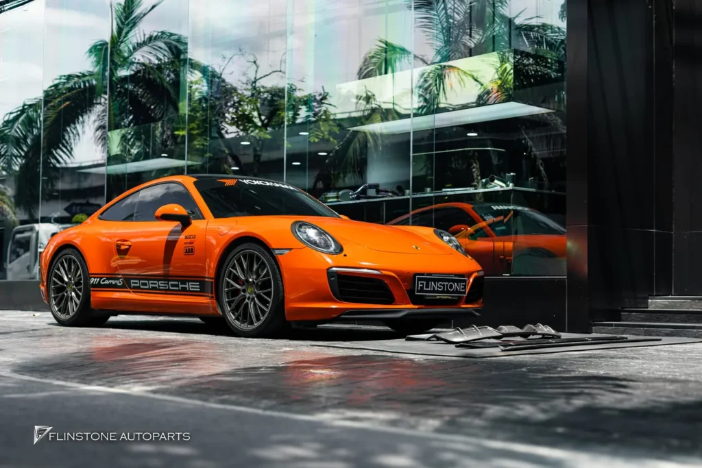 PORSCHE 991.1 – 991.2 GTs Carbon Fiber Side Skirt + GTs Carbon Fiber Rear Diffuser