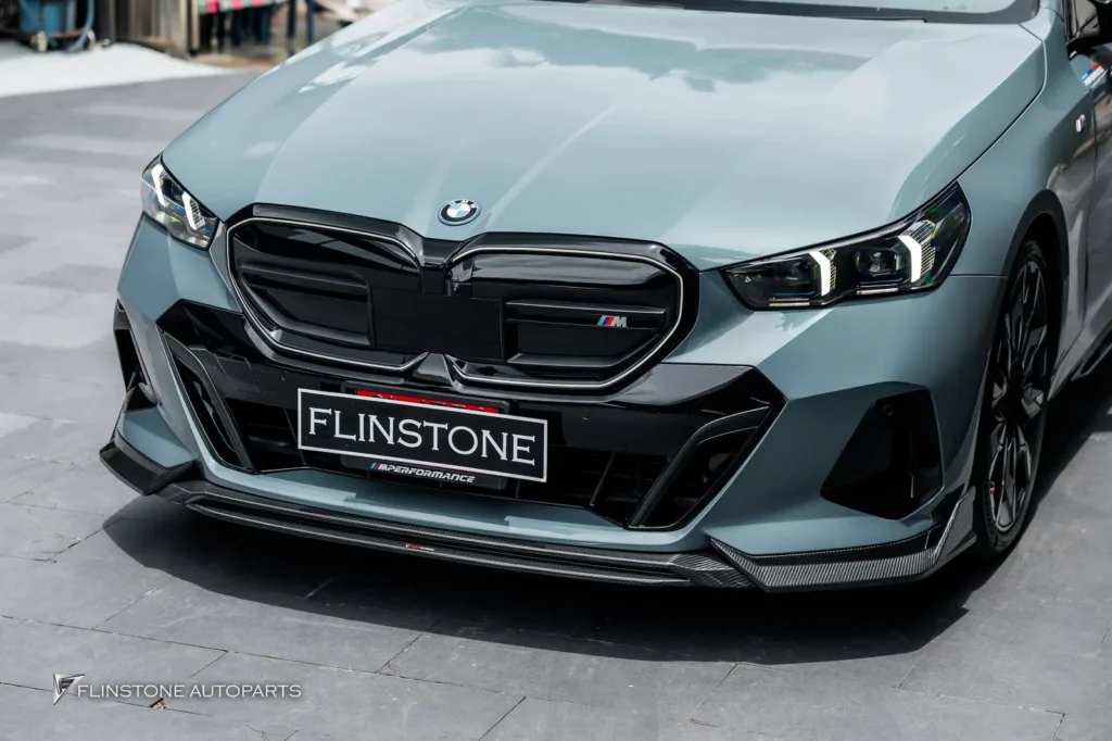 BMW i5 G60 Genuine TAKD Design Carbon Fiber Front Lip + Genuine TAKD Design