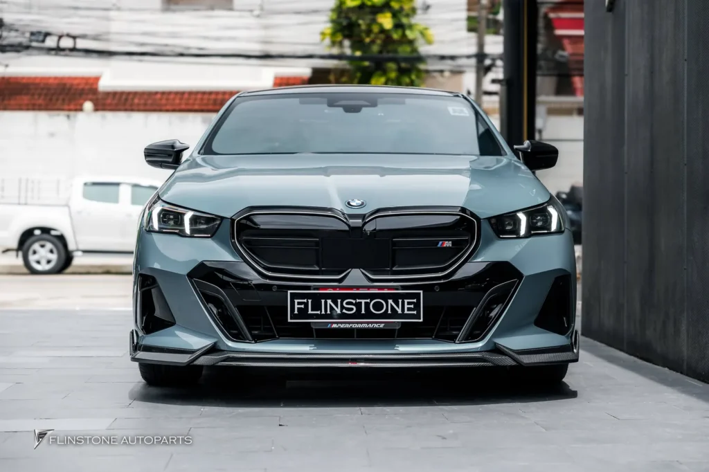 BMW i5 G60 Genuine TAKD Design Carbon Fiber Front Lip + Genuine TAKD Design