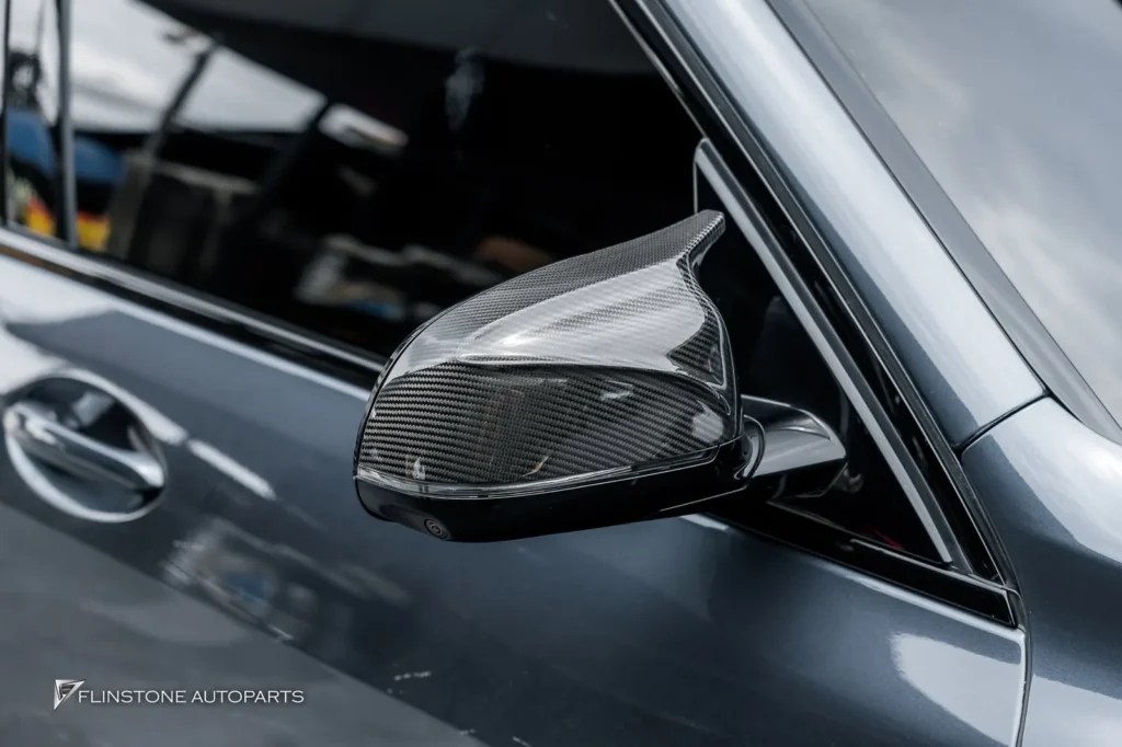 BMW G05 X5 GTs Black Front Spoiler + USUS Autoclave Carbon Mirror Housing