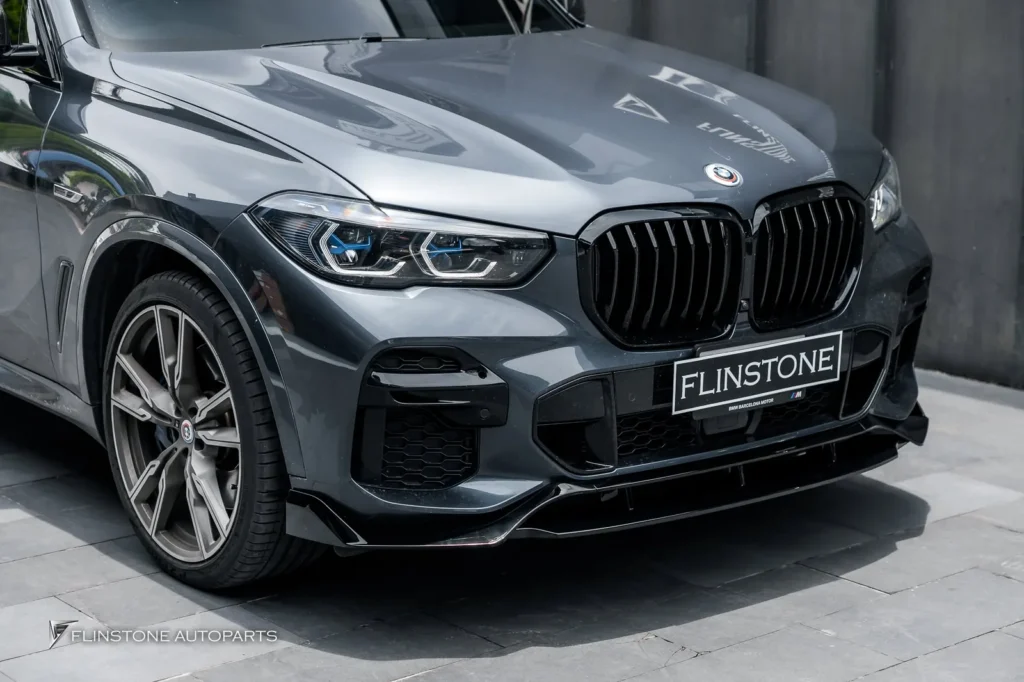BMW G05 X5 GTs Black Front Spoiler + USUS Autoclave Carbon Mirror Housing