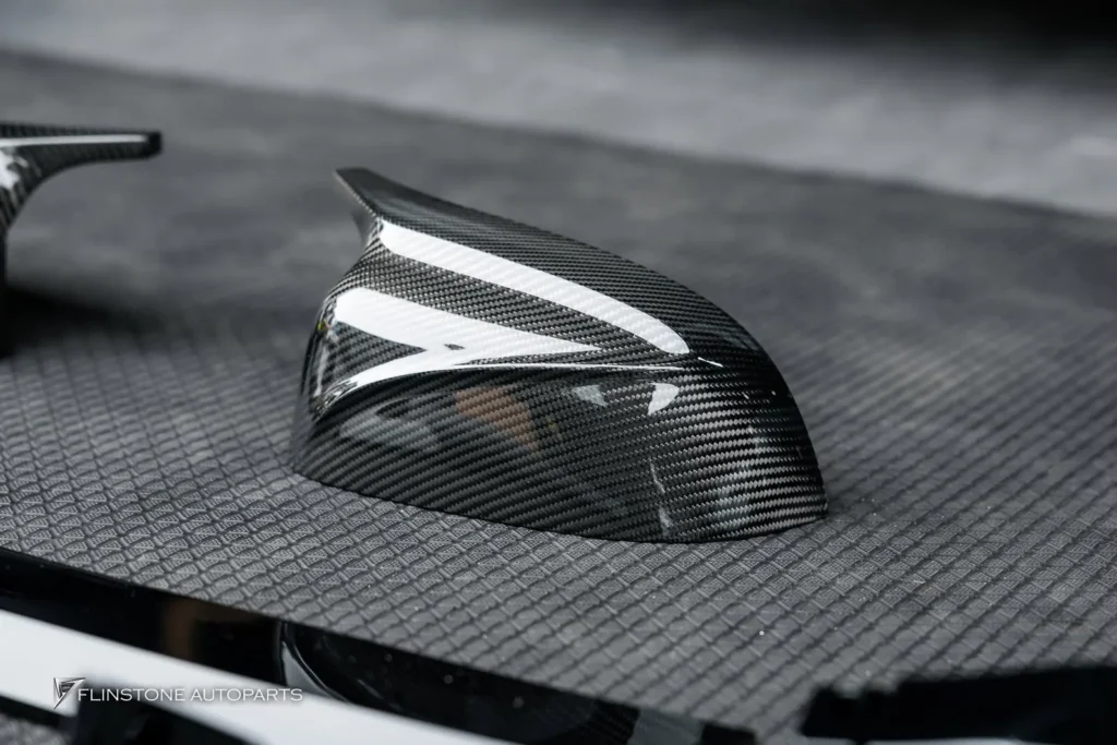 BMW G05 X5 GTs Black Front Spoiler + USUS Autoclave Carbon Mirror Housing