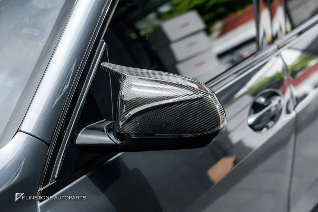 BMW G05 X5 GTs Black Front Spoiler + USUS Autoclave Carbon Mirror Housing