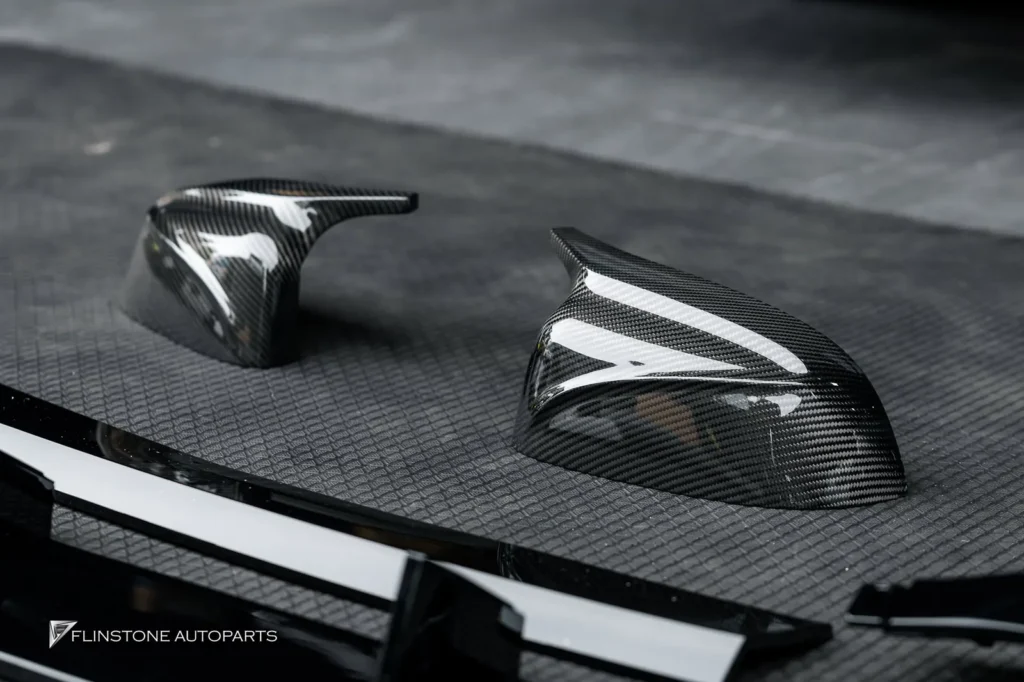 BMW G05 X5 GTs Black Front Spoiler + USUS Autoclave Carbon Mirror Housing