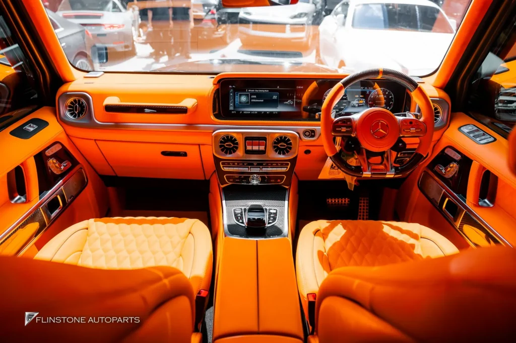 Mercedes-Benz W464 G-Class Custom Hermes Orange Interior