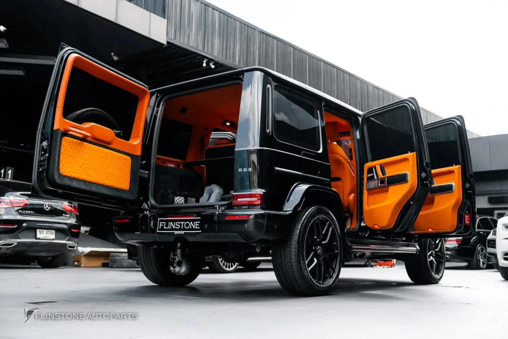 Mercedes-Benz W464 G-Class Custom Hermes Orange Interior