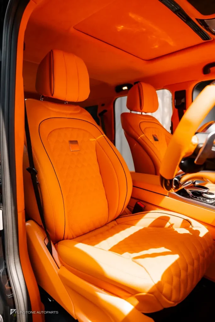 Mercedes-Benz W464 G-Class Custom Hermes Orange Interior