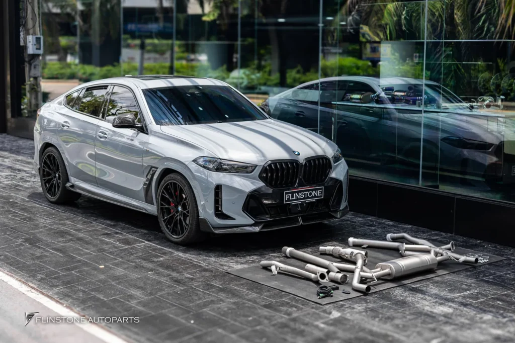 ชุดท่อไทเทเนียมทั้งเส้นสำหรับ BMW X6 G06 เลือกแบรนด์ USUS High P