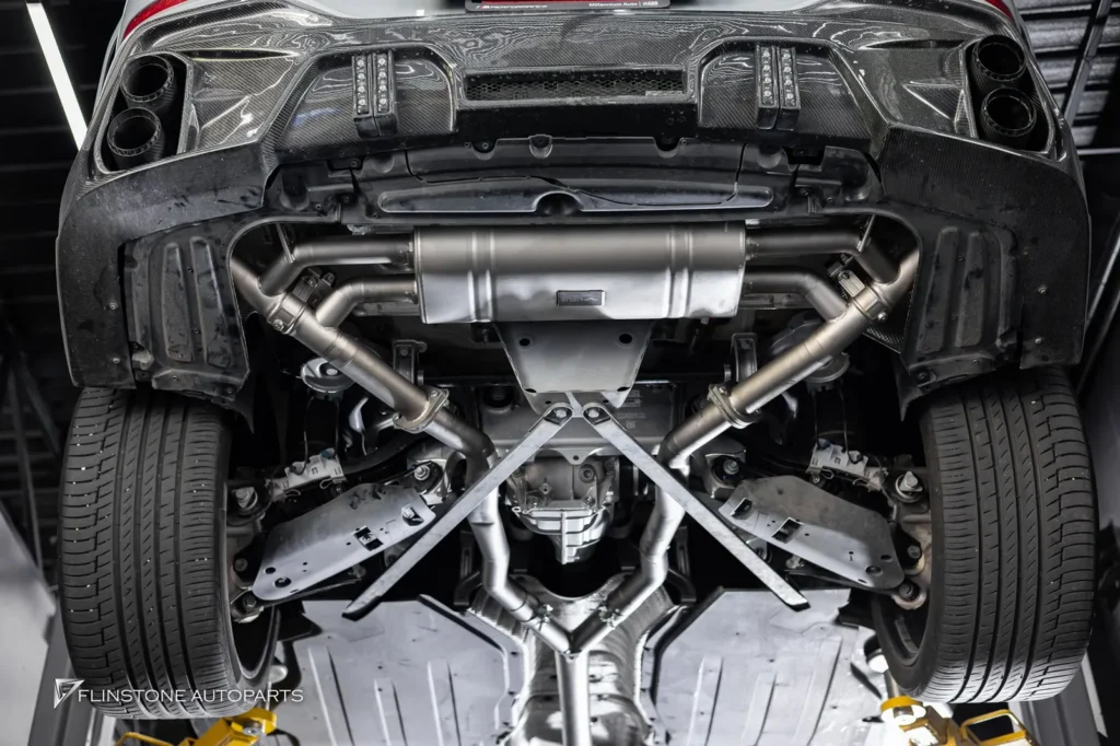 ชุดท่อไทเทเนียมทั้งเส้นสำหรับ BMW X6 G06 เลือกแบรนด์ USUS High P
