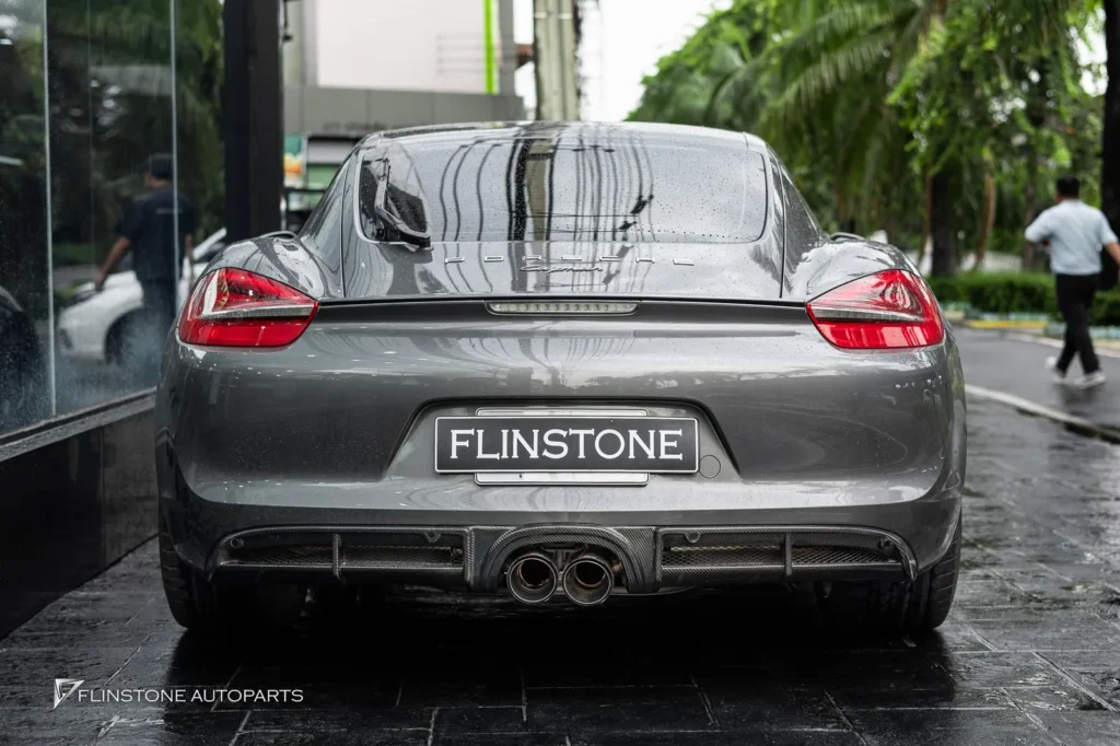PORSCHE 981 Cayman – Boxster GTs Carbon Fiber Front Lip + GTs Carbon Fiber Side Skirt