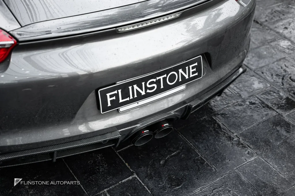 PORSCHE 981 Cayman – Boxster GTs Carbon Fiber Front Lip + GTs Carbon Fiber Side Skirt