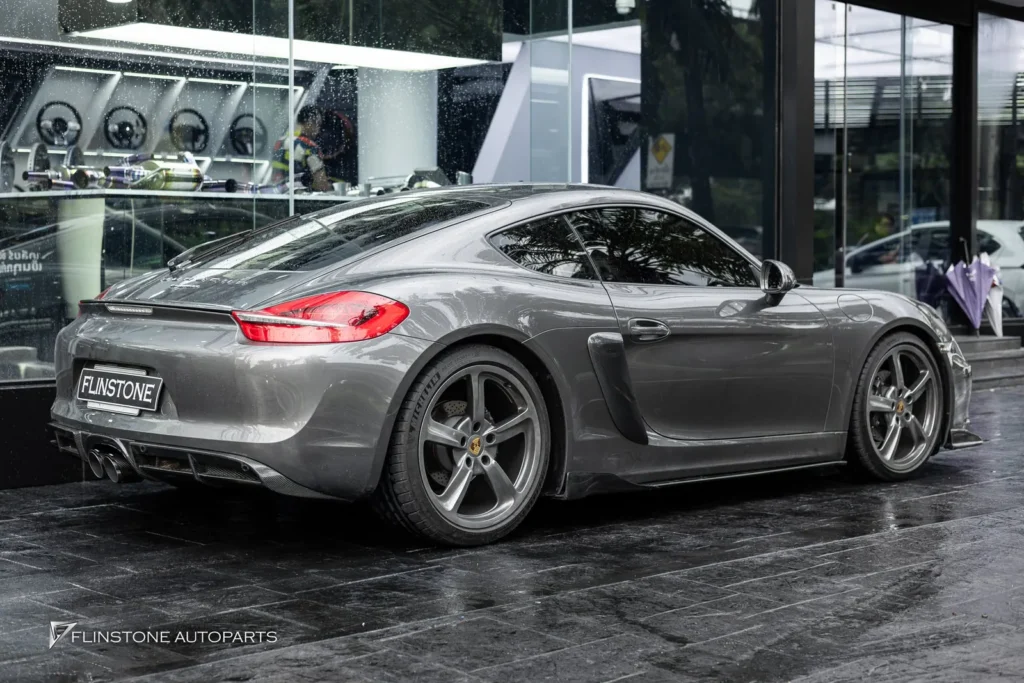 PORSCHE 981 Cayman – Boxster GTs Carbon Fiber Front Lip + GTs Carbon Fiber Side Skirt