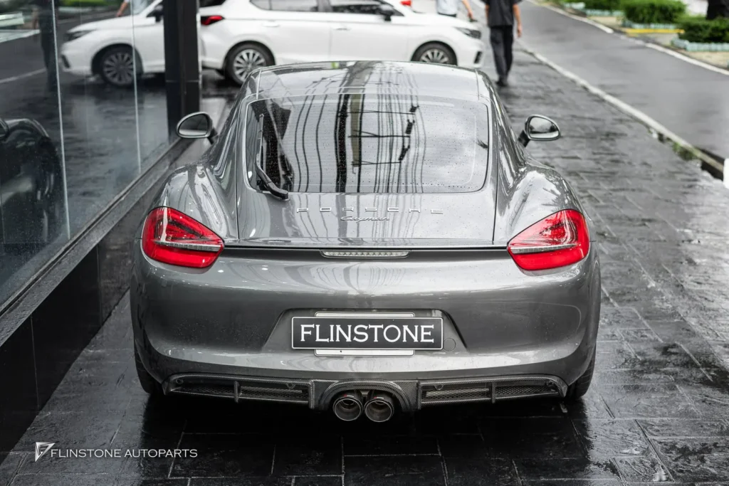 PORSCHE 981 Cayman – Boxster GTs Carbon Fiber Front Lip + GTs Carbon Fiber Side Skirt
