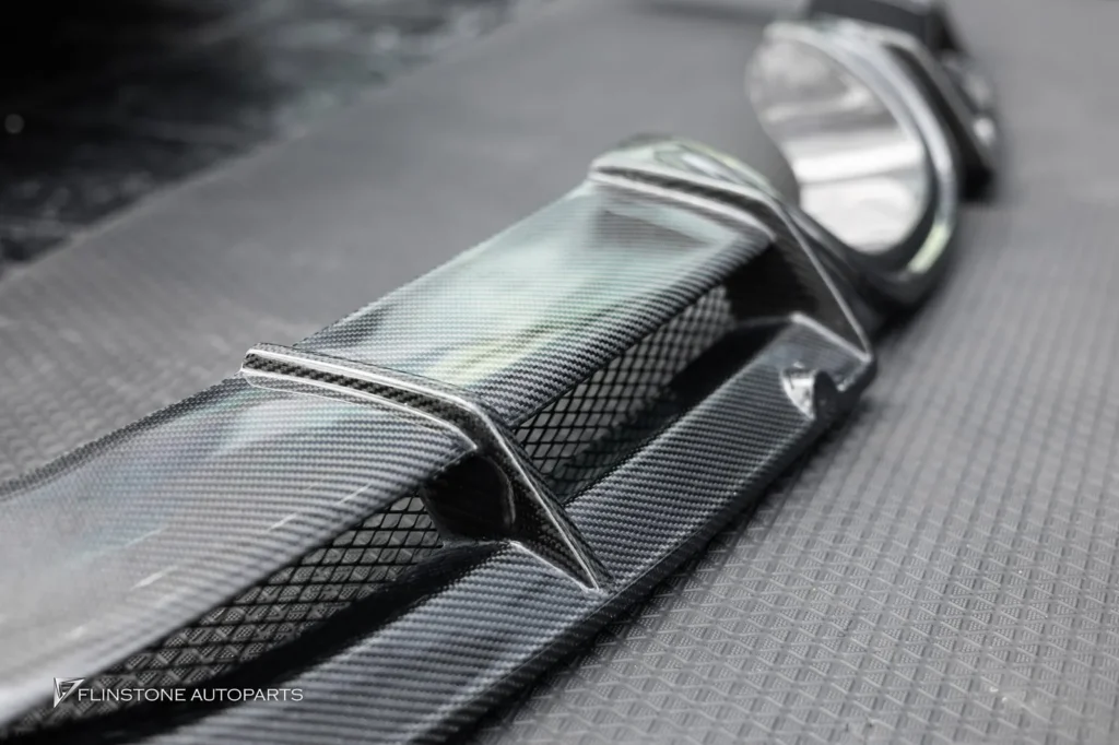 PORSCHE 981 Cayman – Boxster GTs Carbon Fiber Front Lip + GTs Carbon Fiber Side Skirt