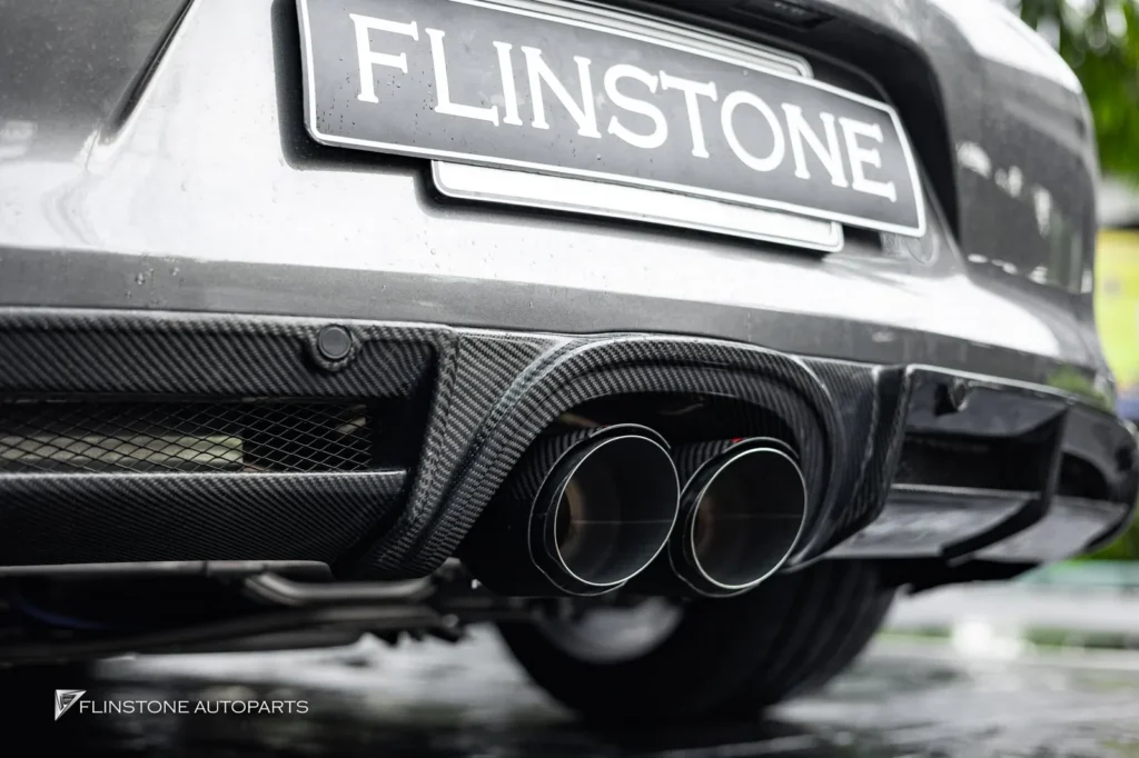 PORSCHE 981 Cayman – Boxster GTs Carbon Fiber Front Lip + GTs Carbon Fiber Side Skirt
