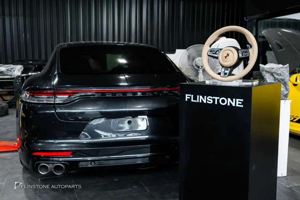 PORSCHE 970 Panamera เตรียมอัพเกรดพวงมาลัยใหม่สีครีม พวงมาลัยปอเ