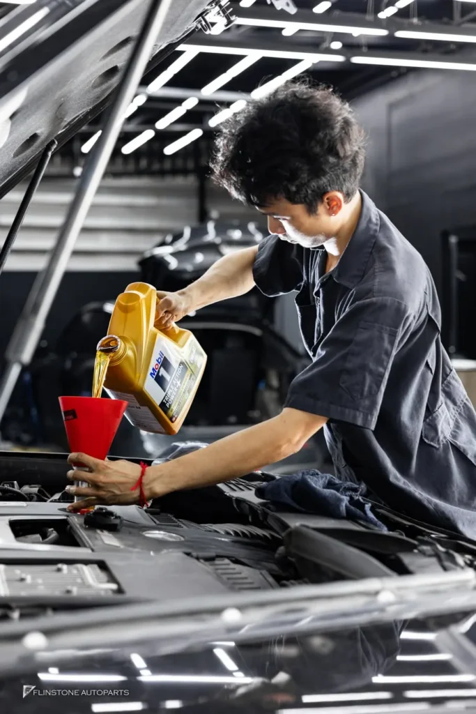 Mercedes G63 AMG 4×4 in for service SERVICE change photo Engine Oil
