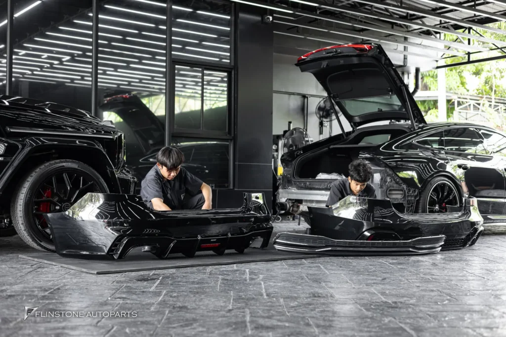 AUDI A7 ติดตั้งชุดฟิวเซอร์ท้ายจาก KARBEL ชิ้นงานคาร์บอนไฟเบอร์ พ